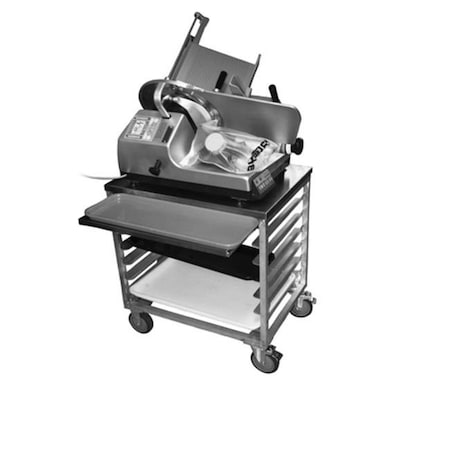 Prairie View Industries Prairie View WS3026SC-7ST 7 Pan Slicer & Mixer Scale Cart - 30 x 28.25 x 20.5 in. WS3026SC-7ST